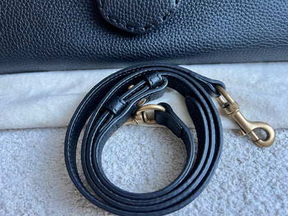 Gucci GG Black Medium Marmont Top Handle Bag