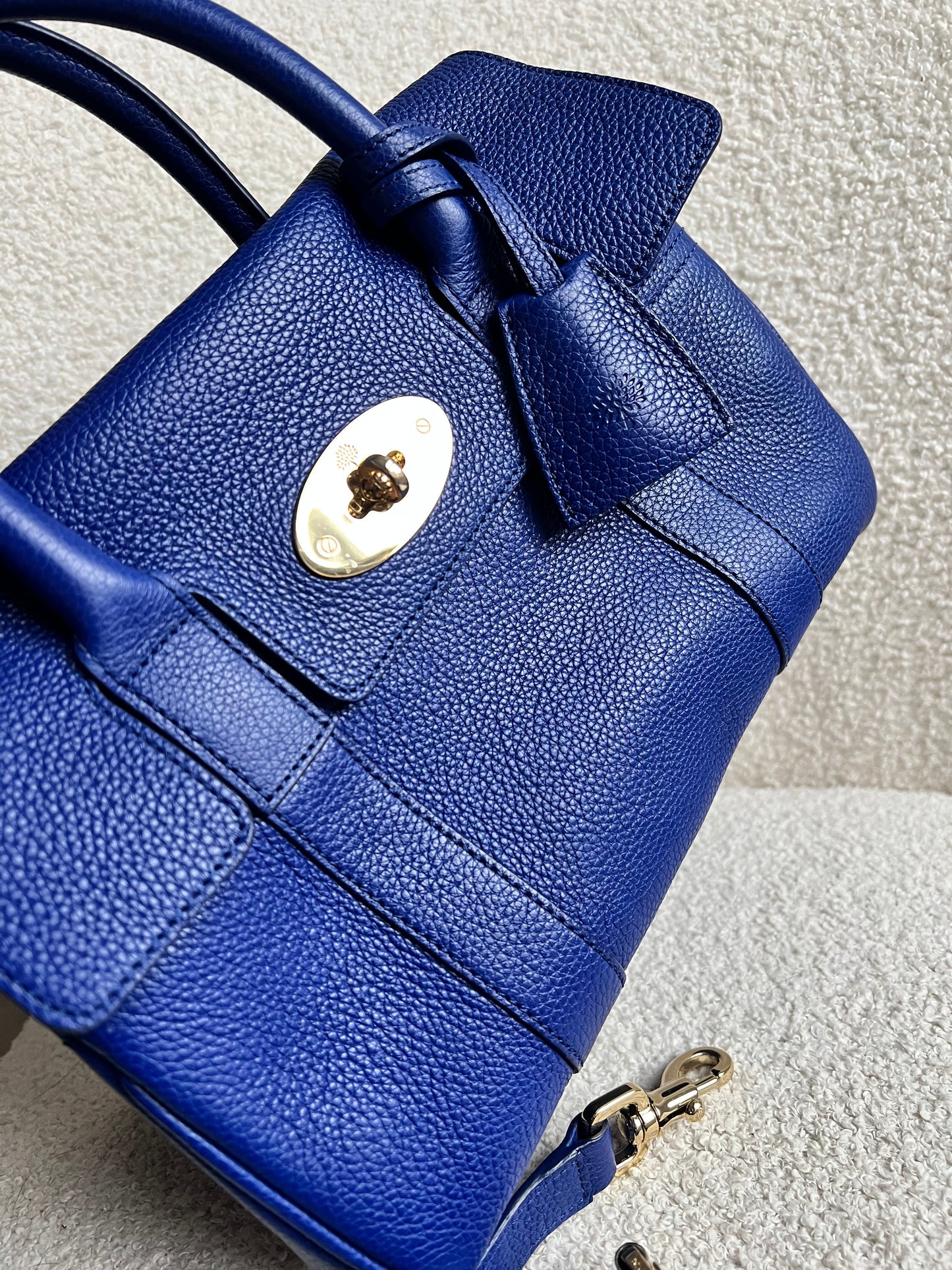 Mulberry Neon Blue Bayswater Satchel (RRP £995)