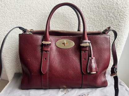 Mulberry Oxblood Small Double Zip Bayswater Tote (£1500)