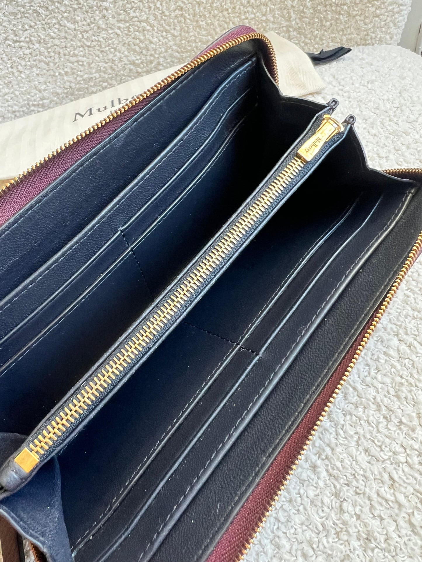 Mulberry Oxblood Continental Wallet (RRP £345)