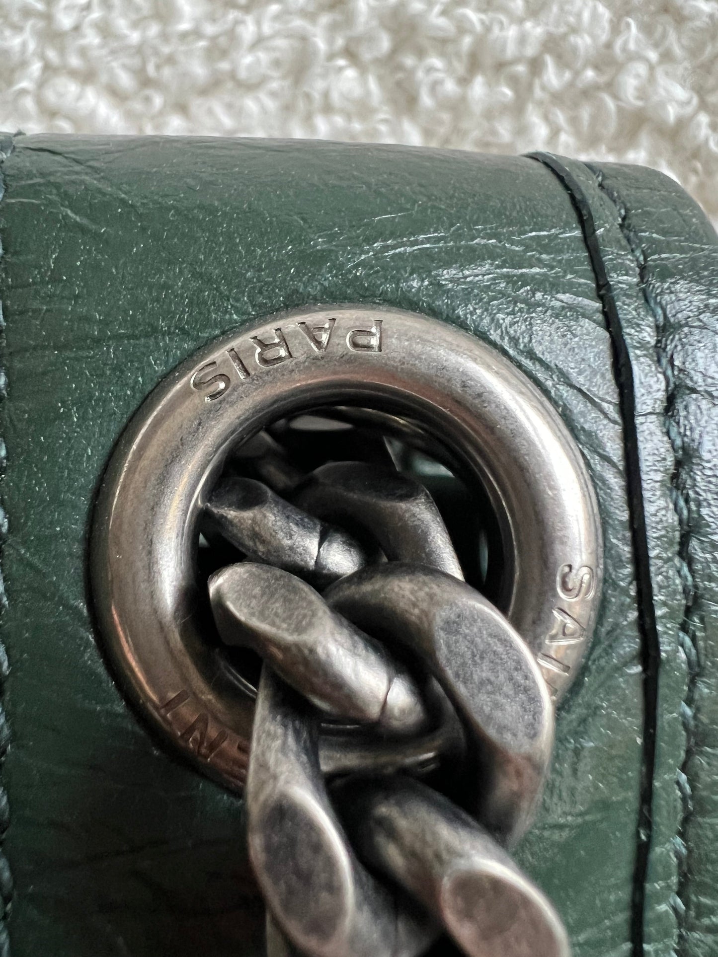 Yves Saint Laurent (YSL) Green Medium Niki Chain Bag (RRP £2430)