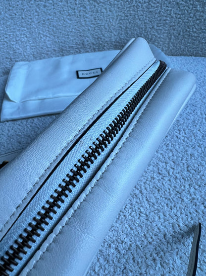 Gucci GG White Marmont Mini Shoulder Bag (RRP £1,360)