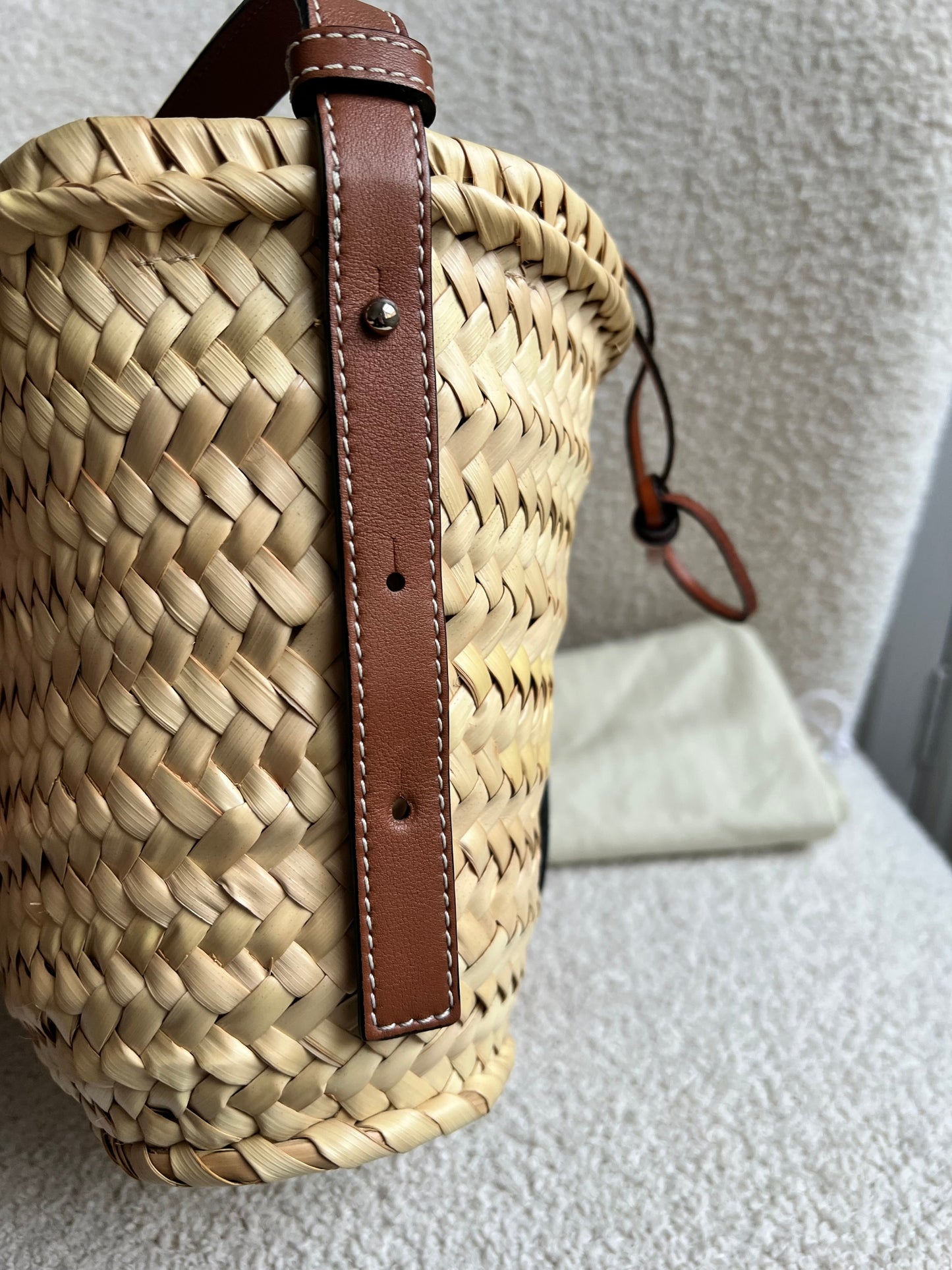 Loewe Drawstring bucket basket bag (RRP £450)