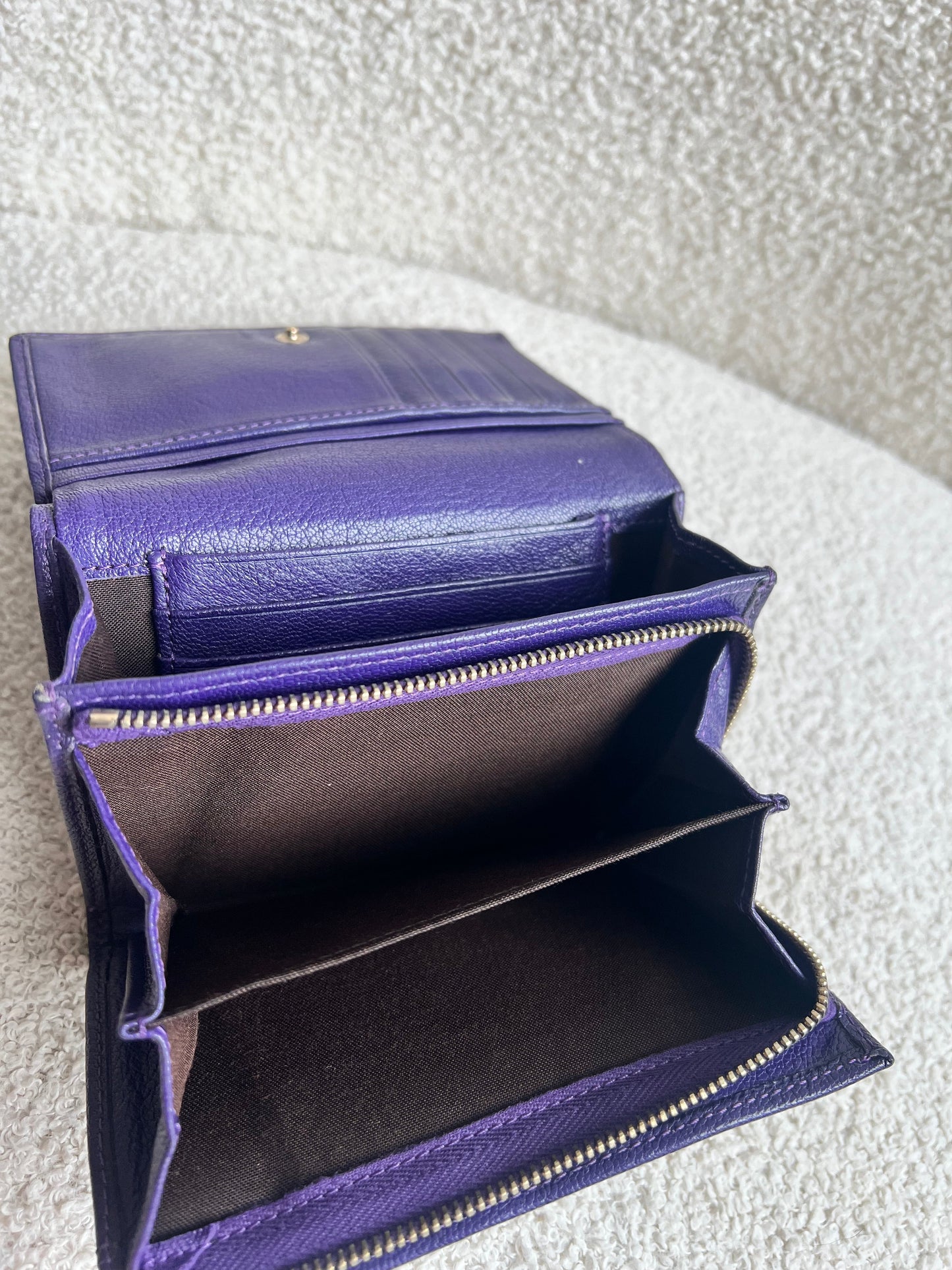 Mulberry Purple French Purse (RRP £275)