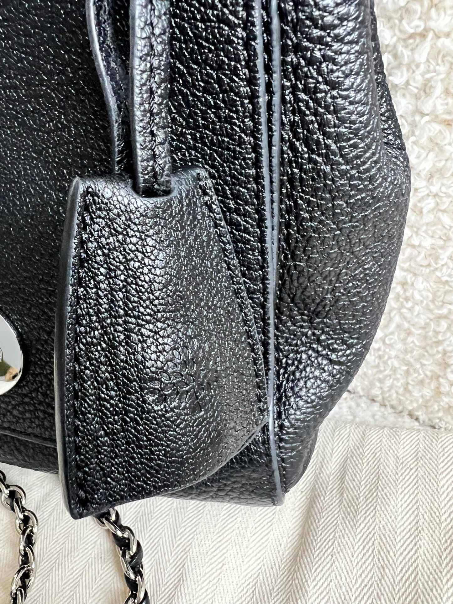 Mulberry Black Regular Lily with Silver Hardware (RRP £995)