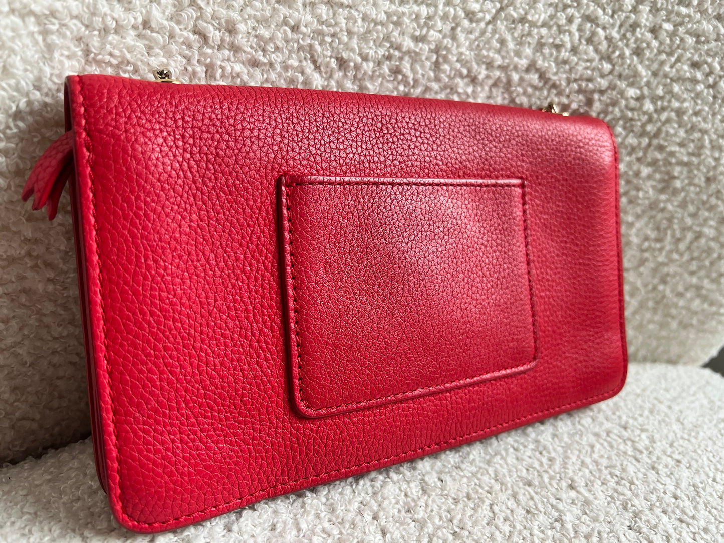 Mulberry Hibiscus Red Bayswater Clutch (RRP £495)
