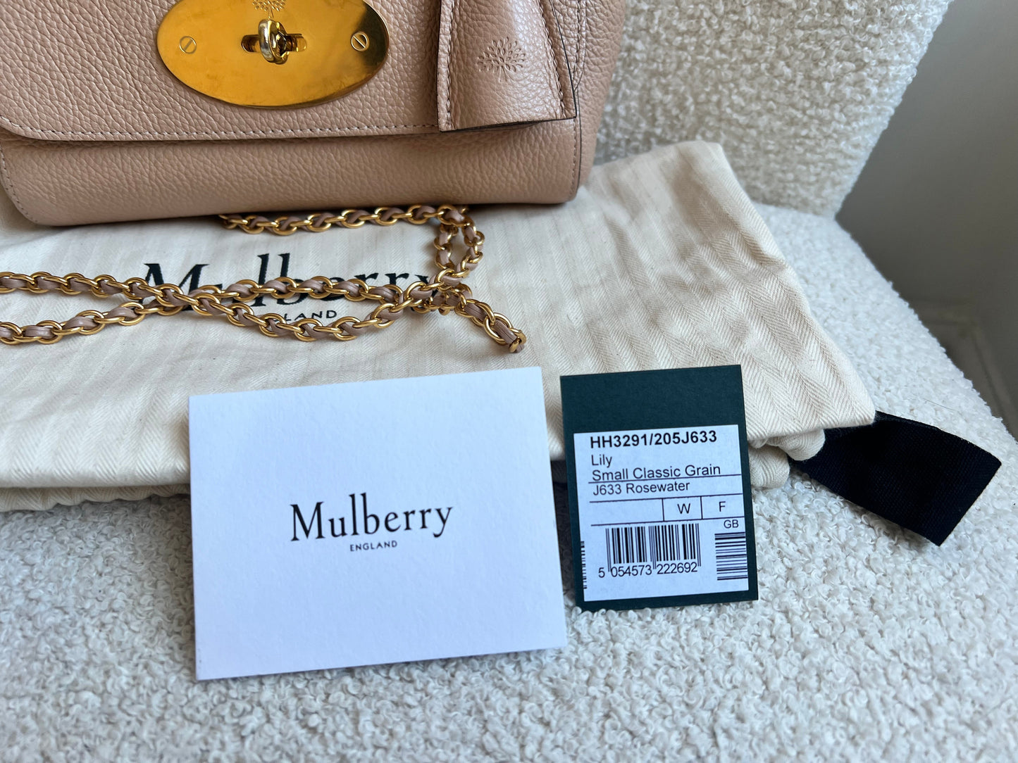 Mulberry Rosewater Regular Lily with Gold Hardware (RRP £995)