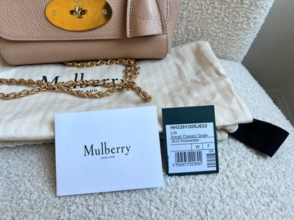 Mulberry Rosewater Regular Lily with Gold Hardware (RRP £995)