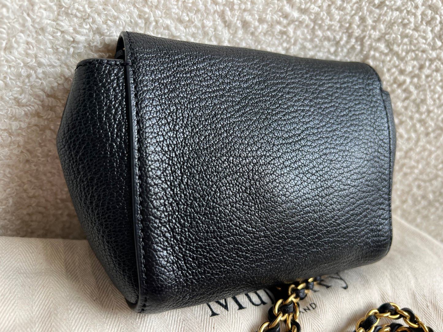 Mulberry Black Mini Lily with Gold Hardware (RRP £395)