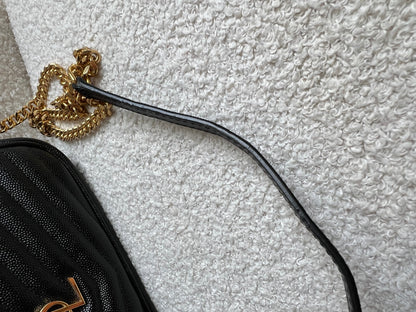 Yves Saint Laurent (YSL) Black Mini Lou Camera Bag (RRP £1285)