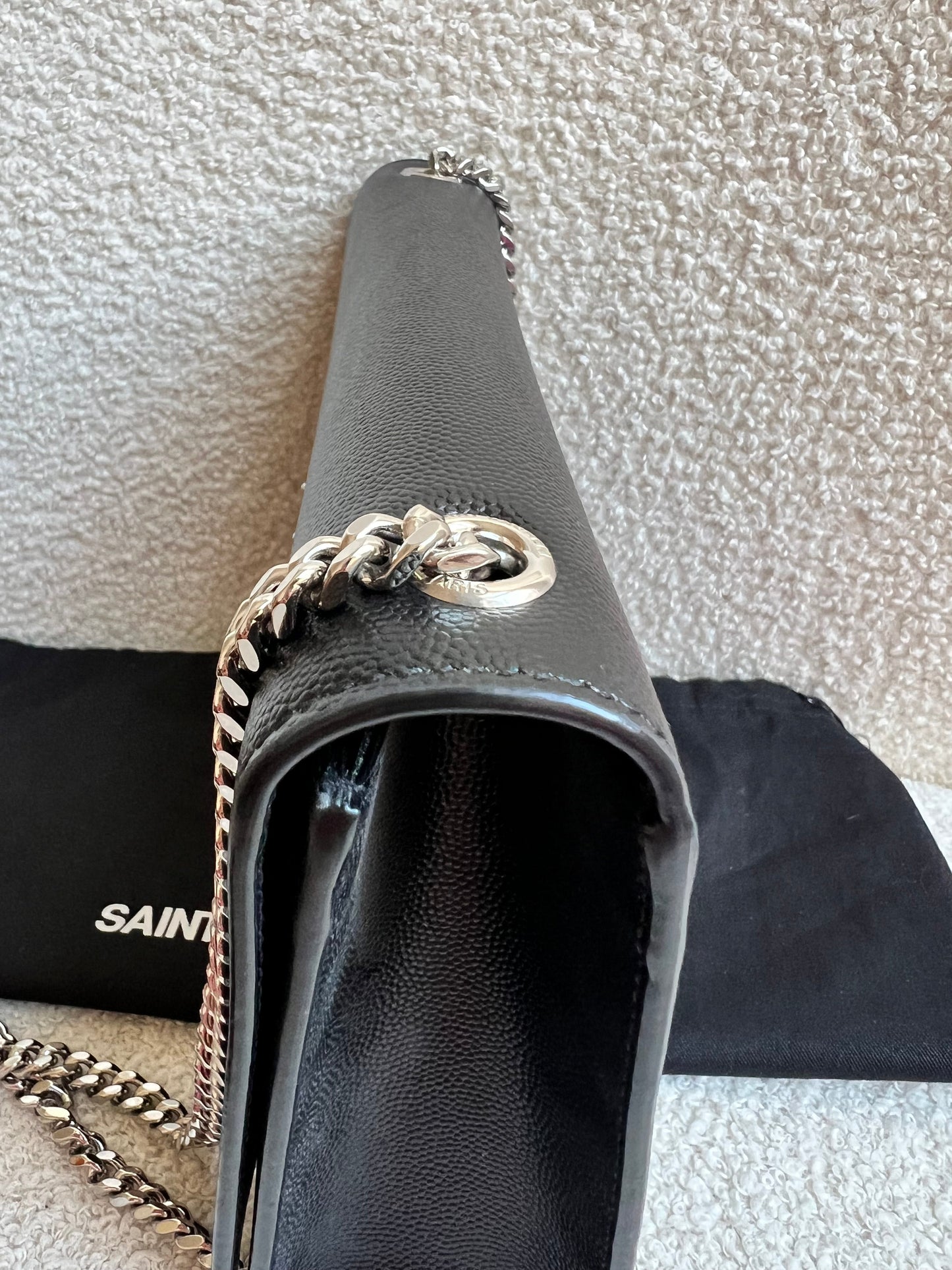 Yves Saint Laurent (YSL) Black Medium Kate with Silver Hardware (RRP £1730)