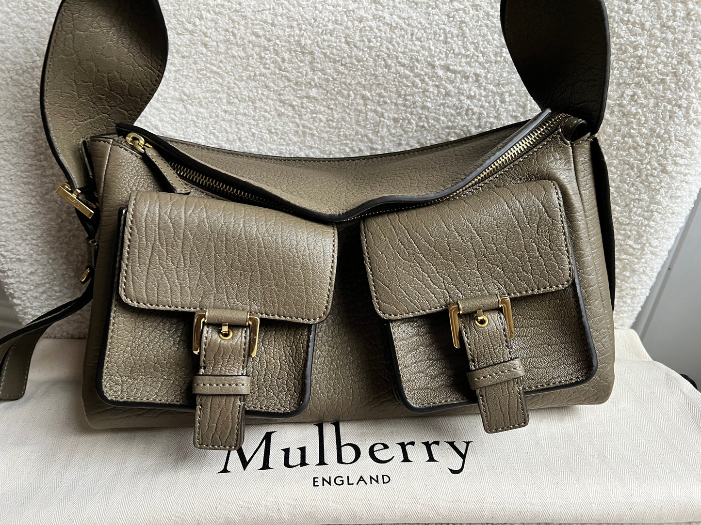Mulberry Linen Green Maggie (RRP £995)