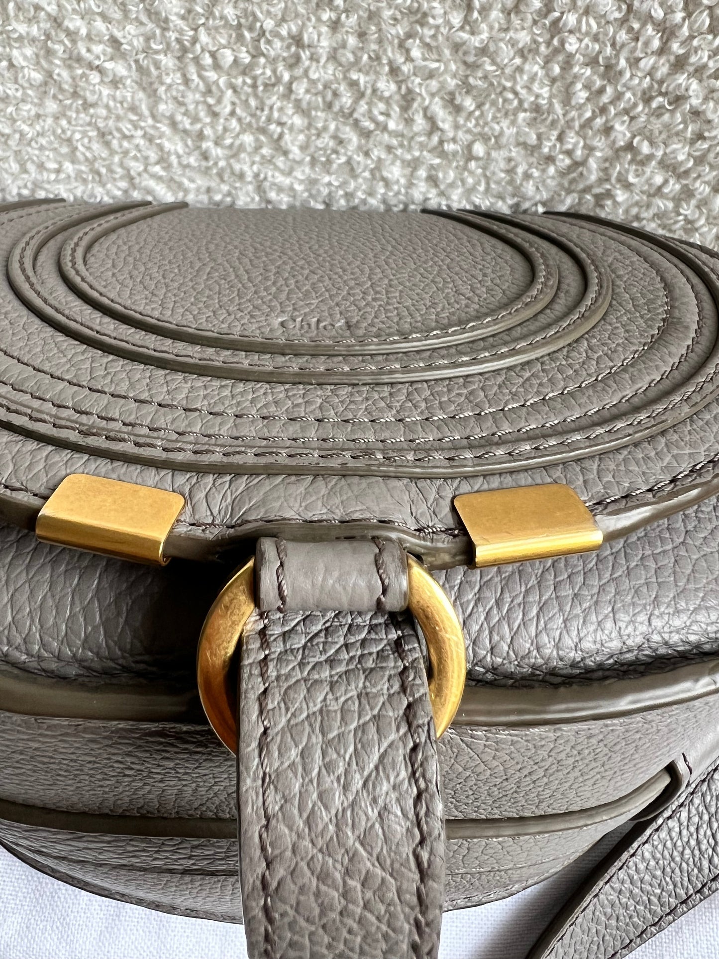 Chloe Small Cashmere Grey Marcie Saddle Bag (RRP £1050)