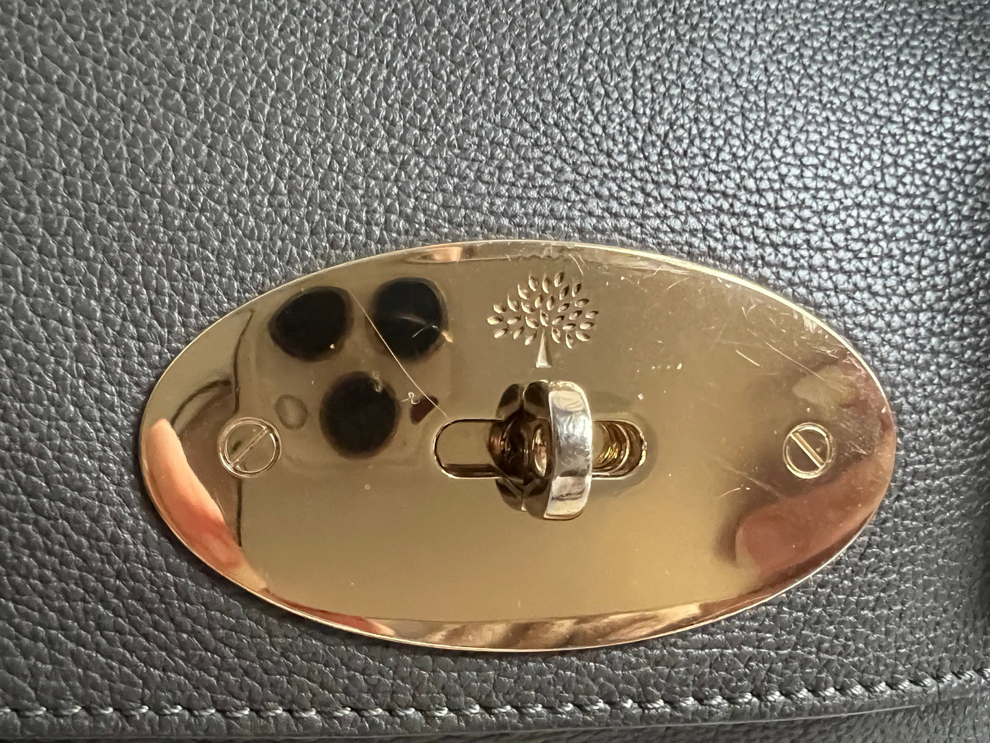 Mulberry Grey Regular Lily with Gold Hardware (RRP £995)