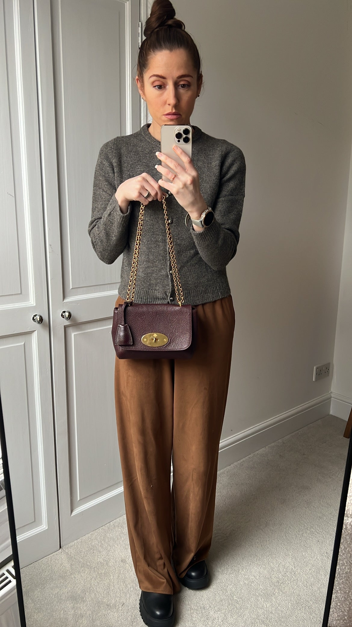 Mulberry Oxblood Regular Lily with Gold Hardware (RRP £995)