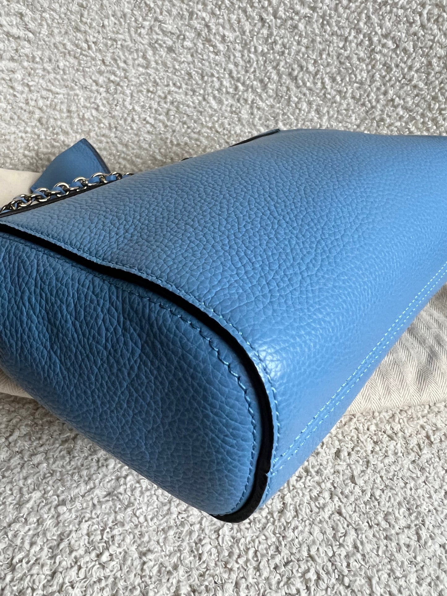Mulberry Cornflower Blue Regular Lily with Gold Hardware (RRP £995)