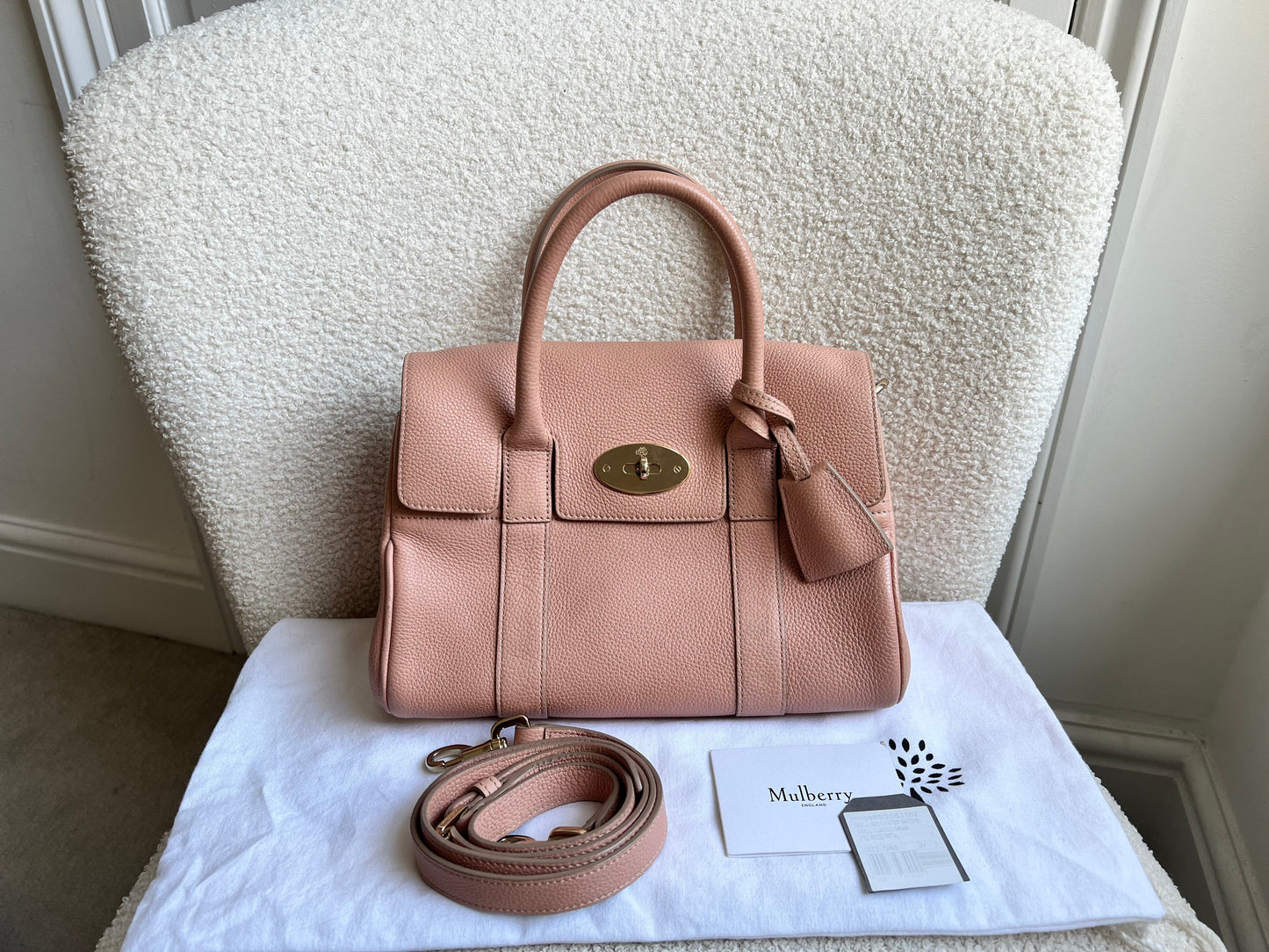 Mulberry Rose Petal Bayswater Satchel (RRP £995)