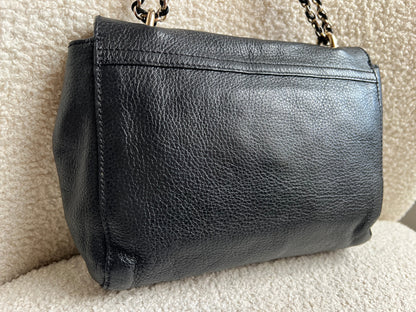 Mulberry Black Regular Lily with Gold Hardware