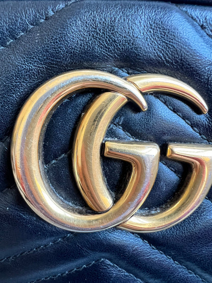 Gucci GG Black Marmont Small Shoulder Bag (RRP £1440)