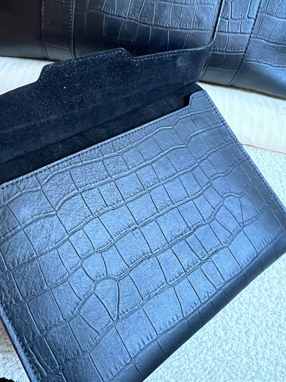 Mulberry Black Matte Croc Bayswater Tote (RRP £845)