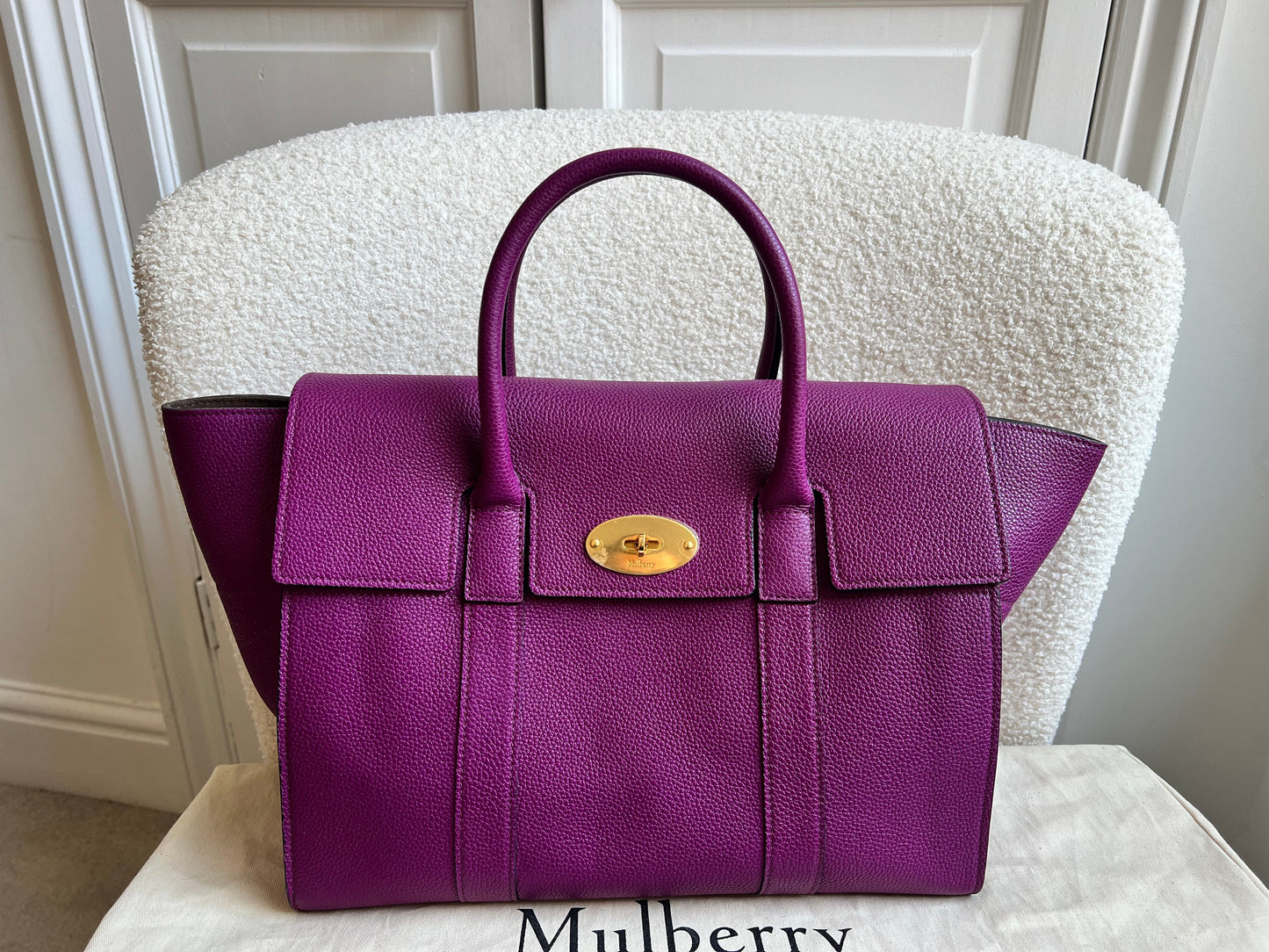 Mulberry Violet Bayswater with Strap (RRP £1,095)