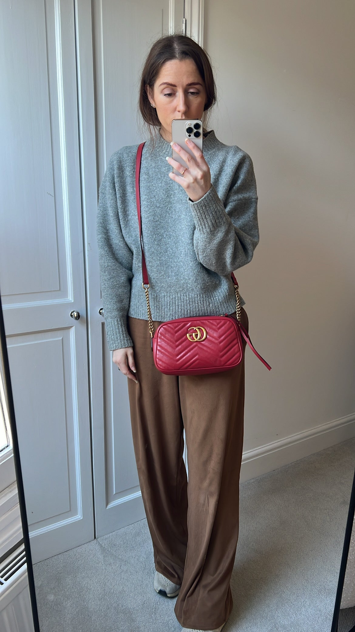 Gucci GG Red Marmont Small Shoulder Bag (RRP £1,440)