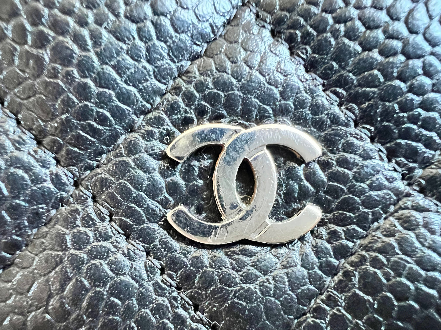 Chanel Wallet on Chain in Black Caviar Silver Hardware (RRP £2,930)