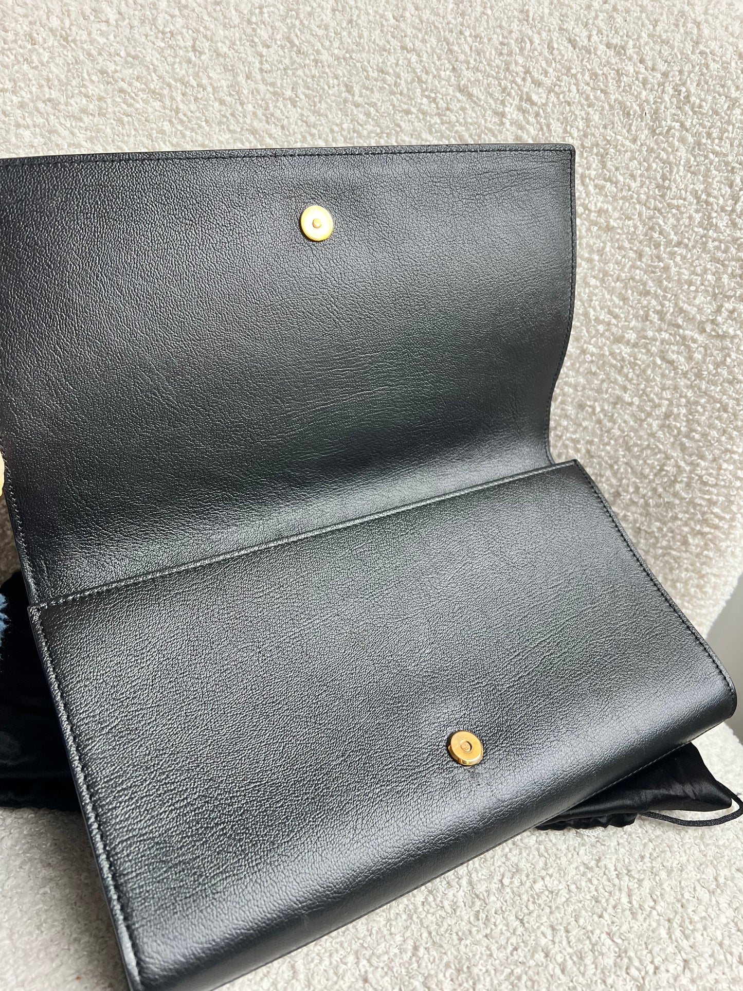 Yves Saint Laurent (YSL) Black Belle de Jour Clutch