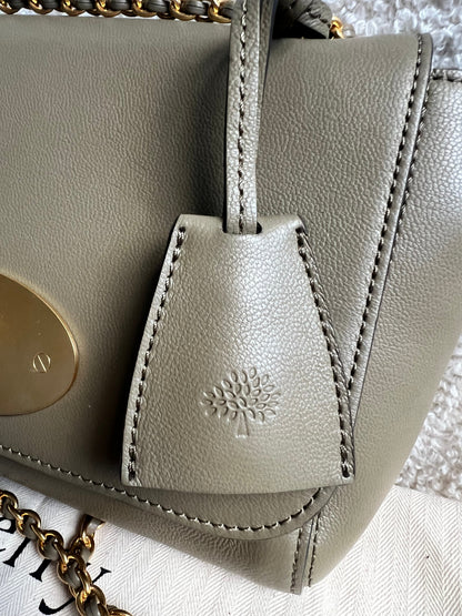Mulberry Linen Regular Lily with Gold Hardware (RRP £995)