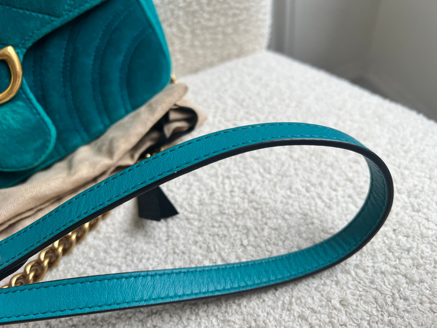 Gucci GG Mini Velvet Marmont Mini Shoulder Bag (RRP £1295)