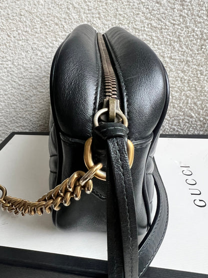 Gucci GG Black Marmont Small Shoulder Bag (RRP £1440)