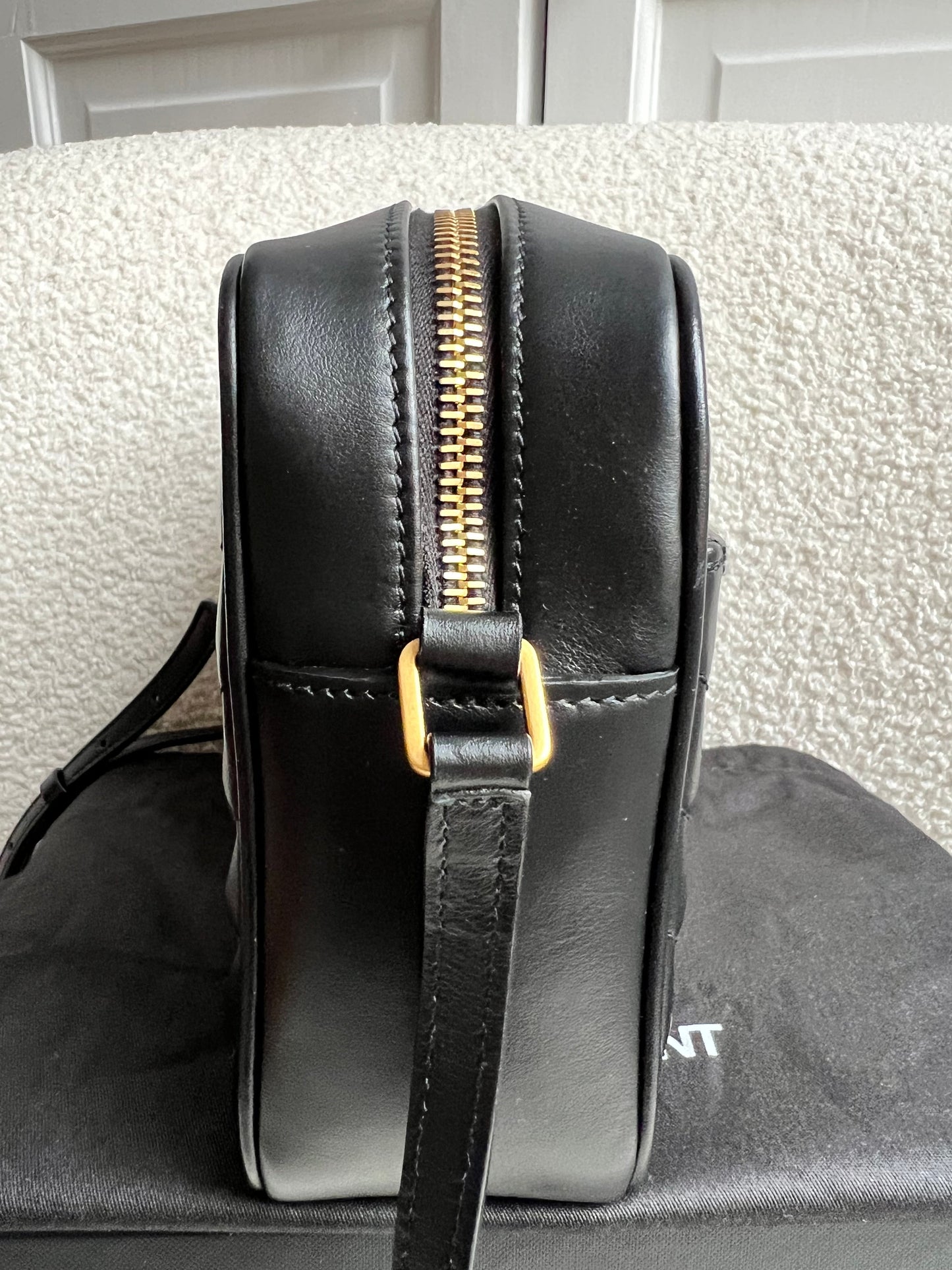Yves Saint Laurent (YSL) Black Lou Camera Bag (RRP £1,350)