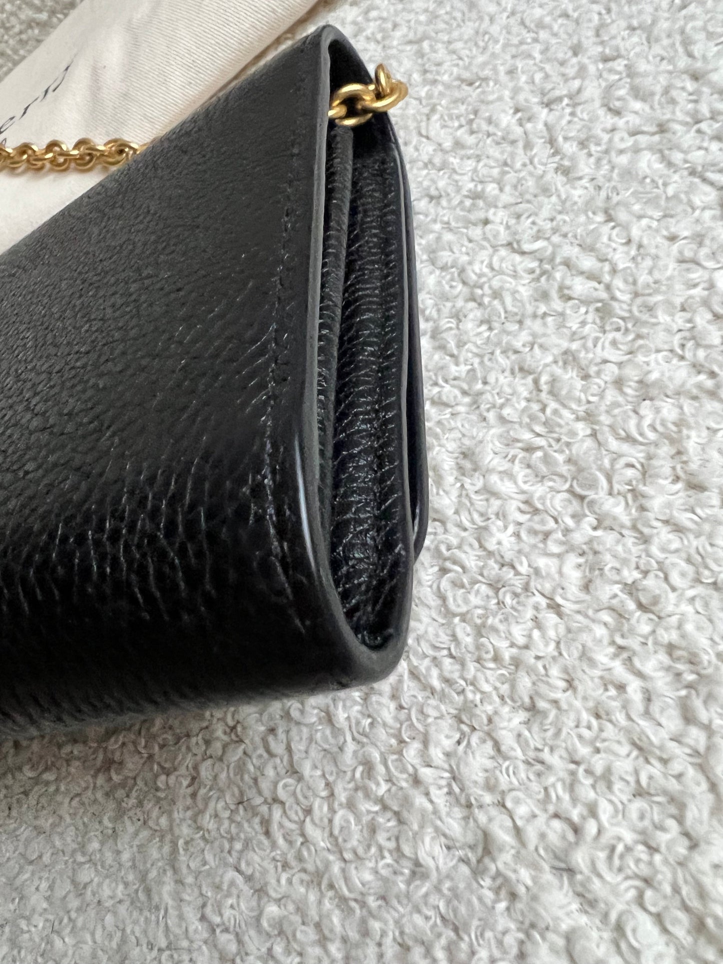 Mulberry Black Continental Chain Clutch Wallet (RRP £425)