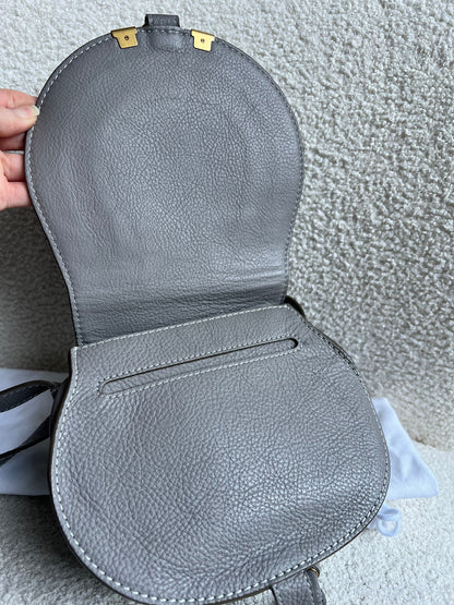 Chloe Small Cashmere Grey Marcie Saddle Bag (RRP £1050)