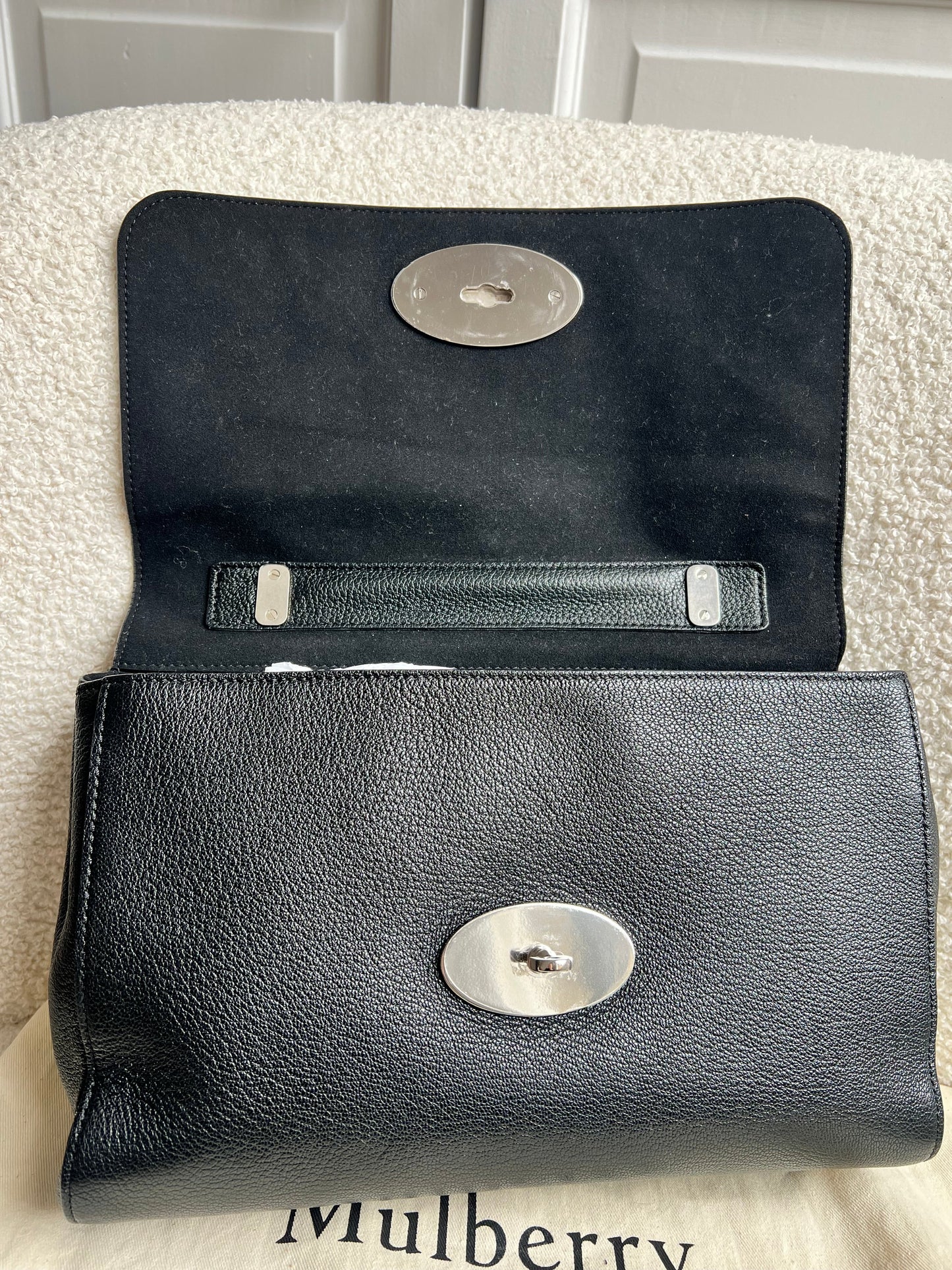 Mulberry Black Medium Lily with Silver Hardware (RRP £1095)