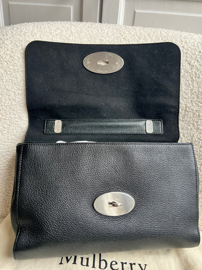 Mulberry Black Medium Lily with Silver Hardware (RRP £1095)