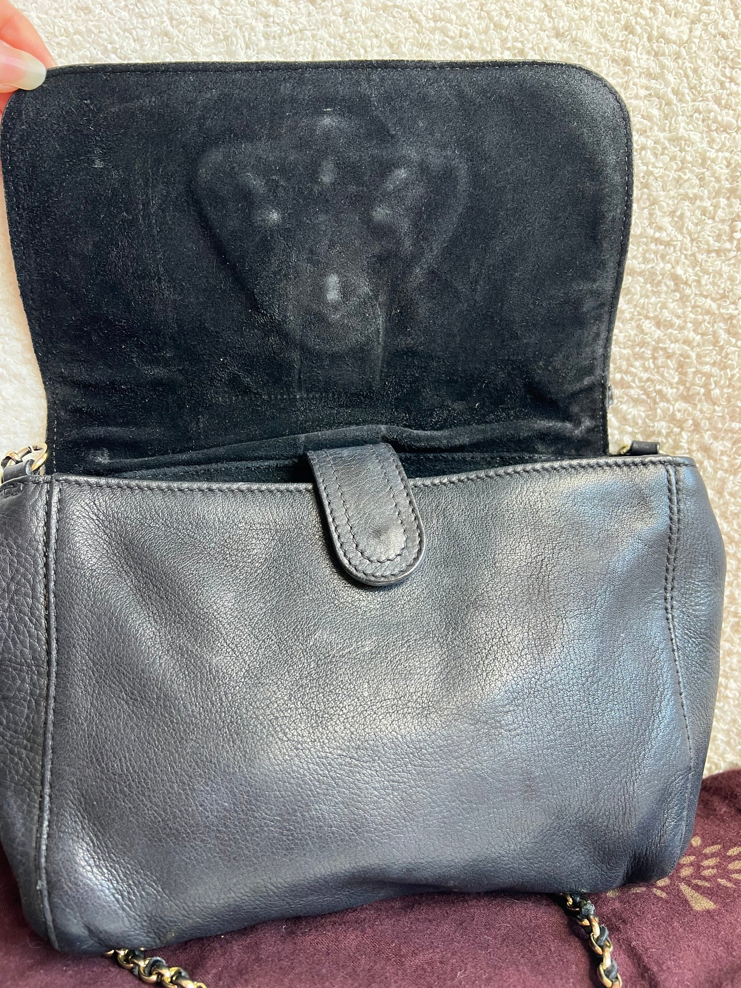 Mulberry Small Black Margaret Shoulder Bag with Small Purse