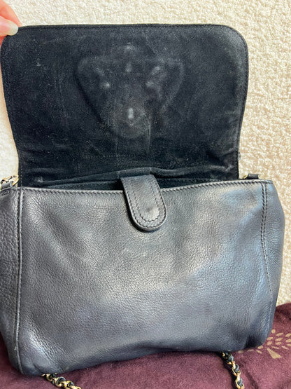 Mulberry Small Black Margaret Shoulder Bag with Small Purse