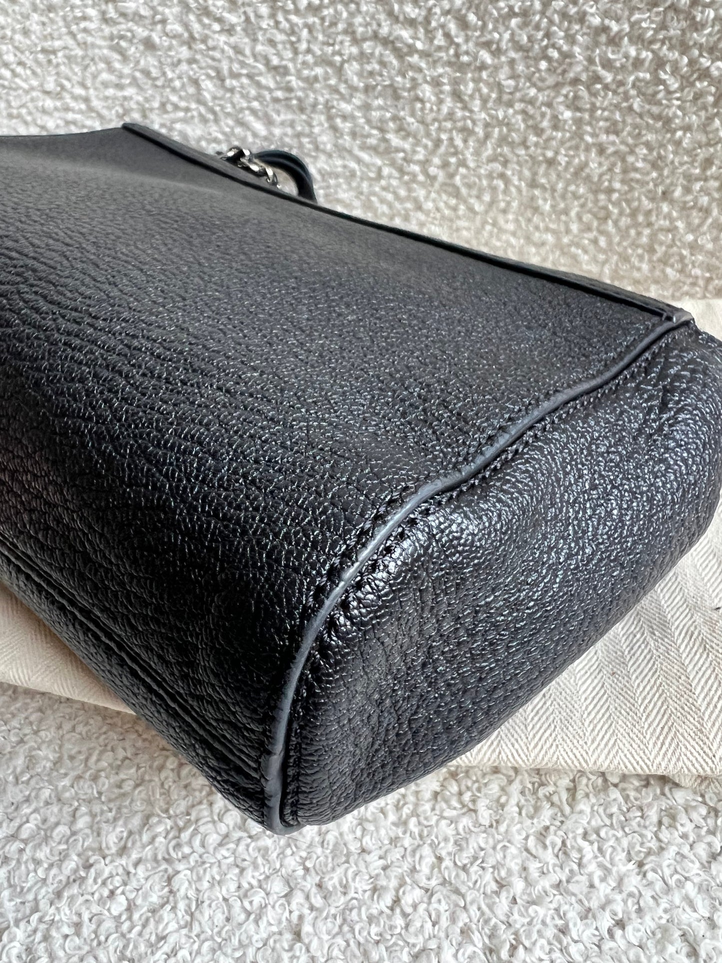 Mulberry Black Regular Lily with Silver Hardware (RRP £995)