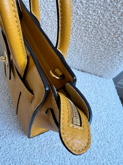 Mulberry Deep Amber Micro Zipped Bayswater (RRP £795)