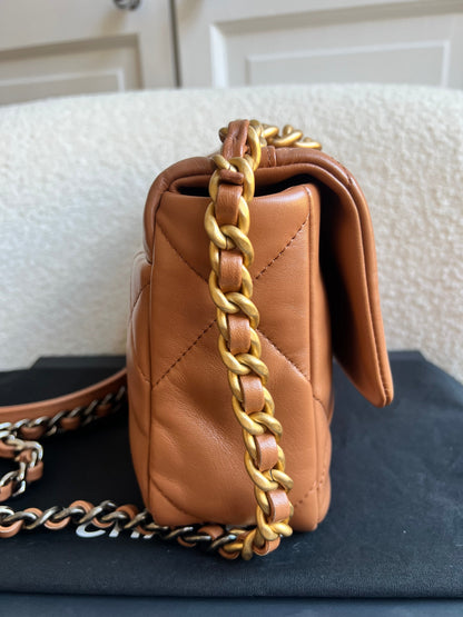 Chanel Small 19 in Caramel Lambskin (RRP £5,590)