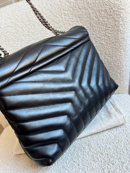 Yves Saint Laurent (YSL) Medium Black Lou Lou (RRP £2,100)