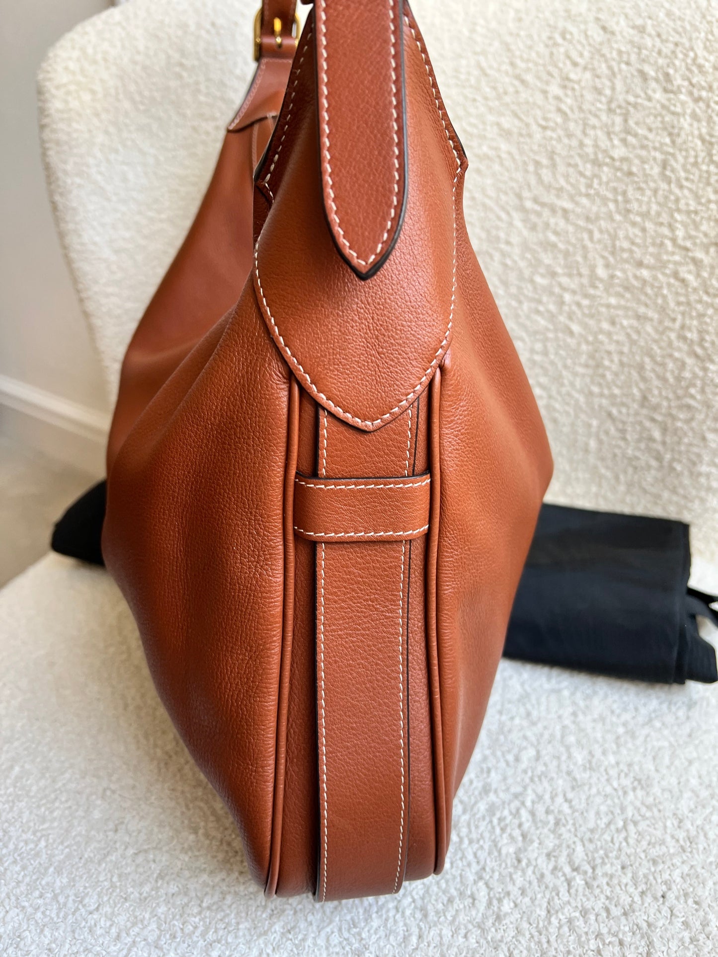 Celine Large Romy Bag in Tan Calfskin (RRP £2350)