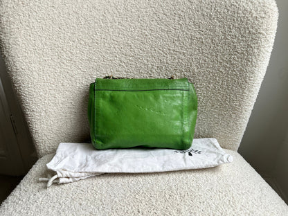 Mulberry Grass Green Regular Lily with Gold Hardware (RRP £895)
