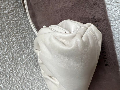 Bottega Veneta Cream Mini Pouch Clutch