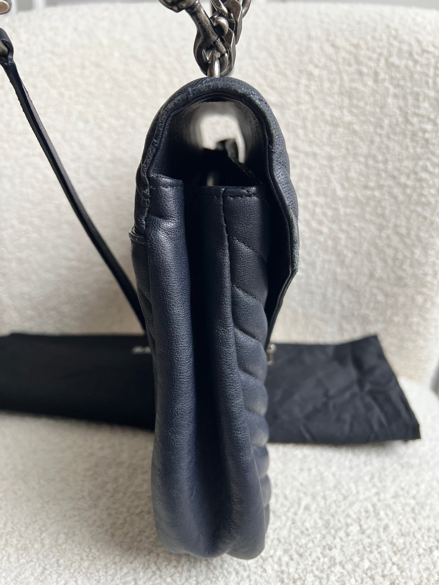Yves Saint Laurent (YSL) Navy Large College (RRP £2,280)