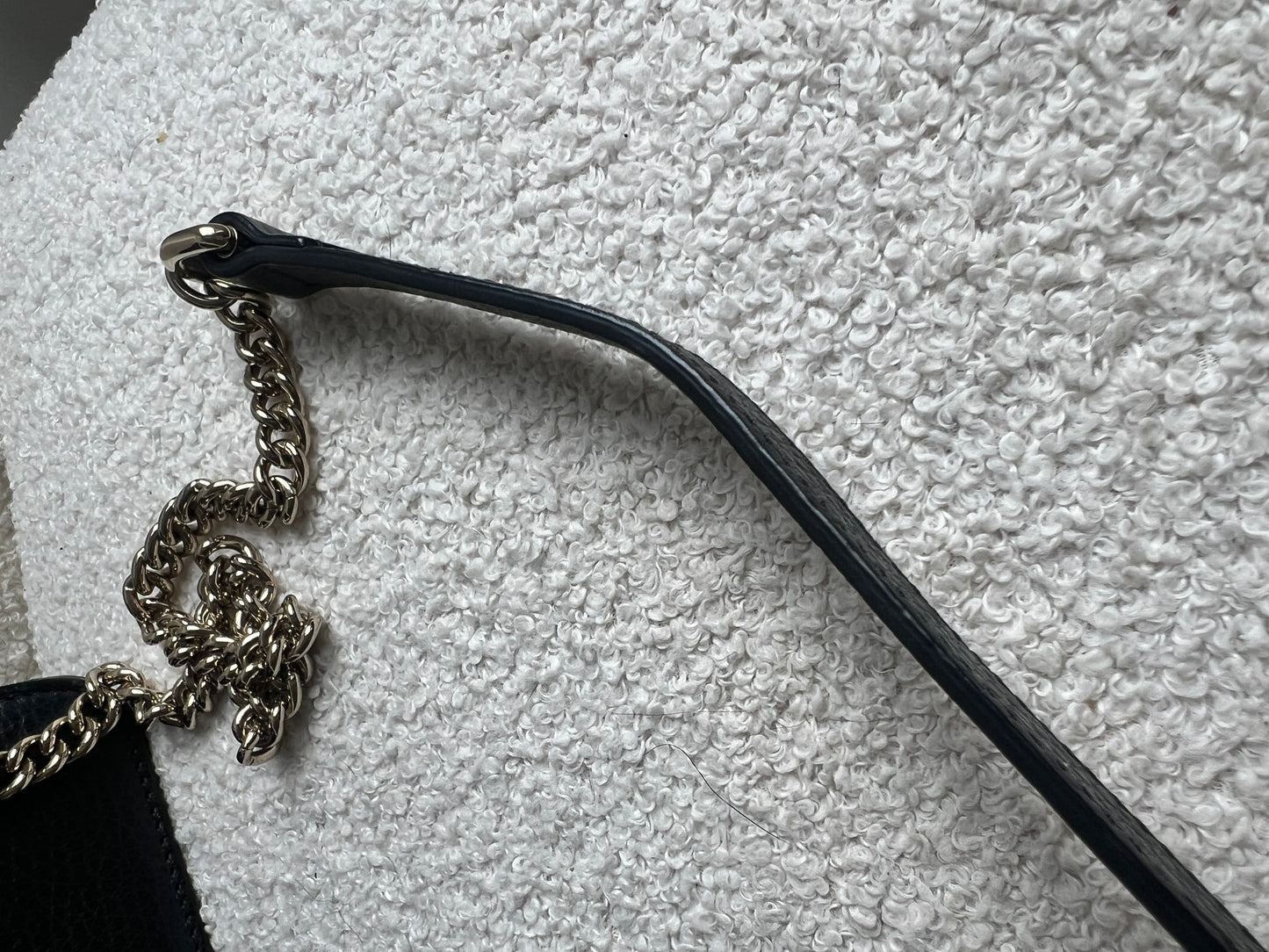 Gucci Interlocking GG Black Small Shoulder Bag