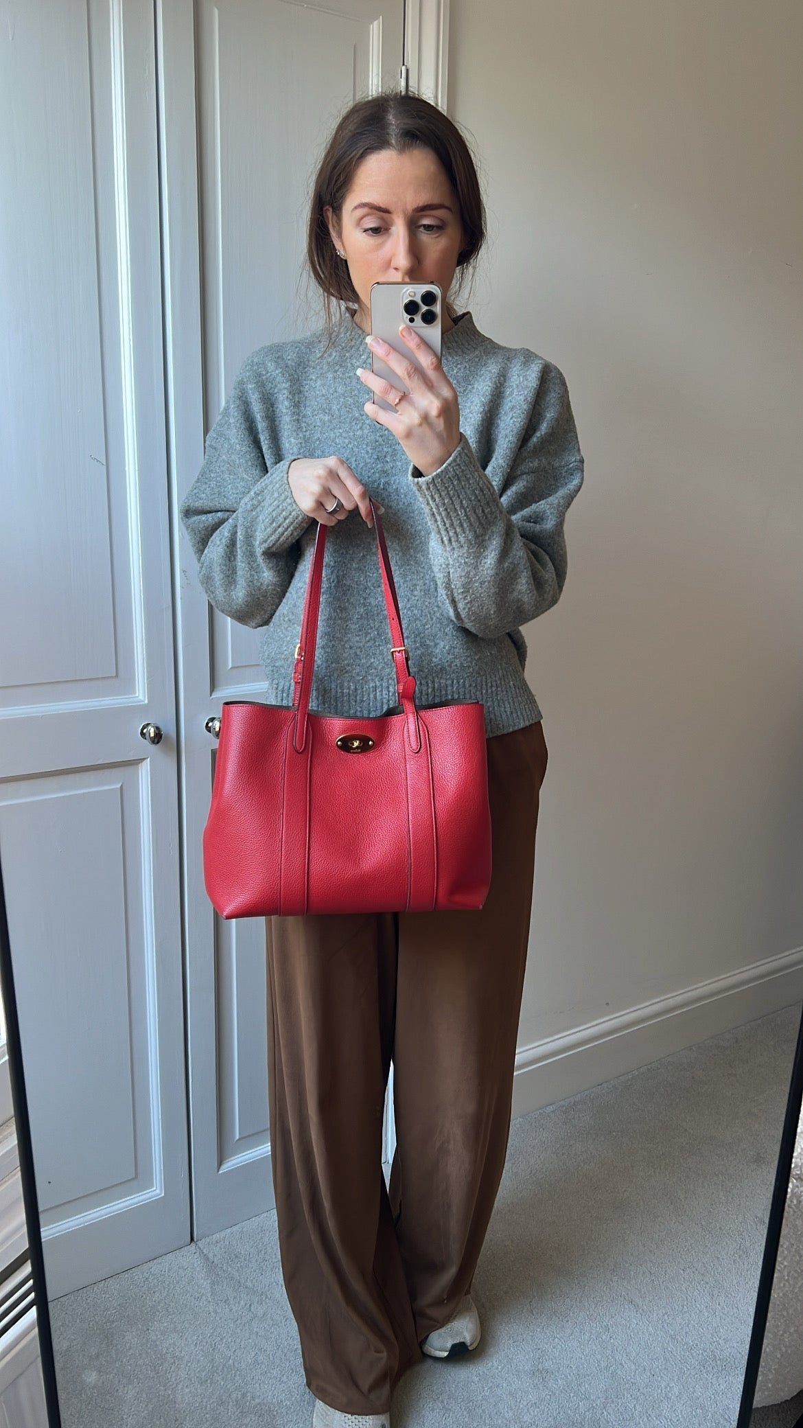 Mulberry Small Ruby Red Bayswater Tote (RRP £795)