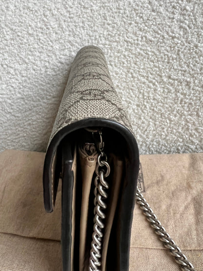 Gucci Dionysus GG Supreme Chain Wallet (RRP £1400)