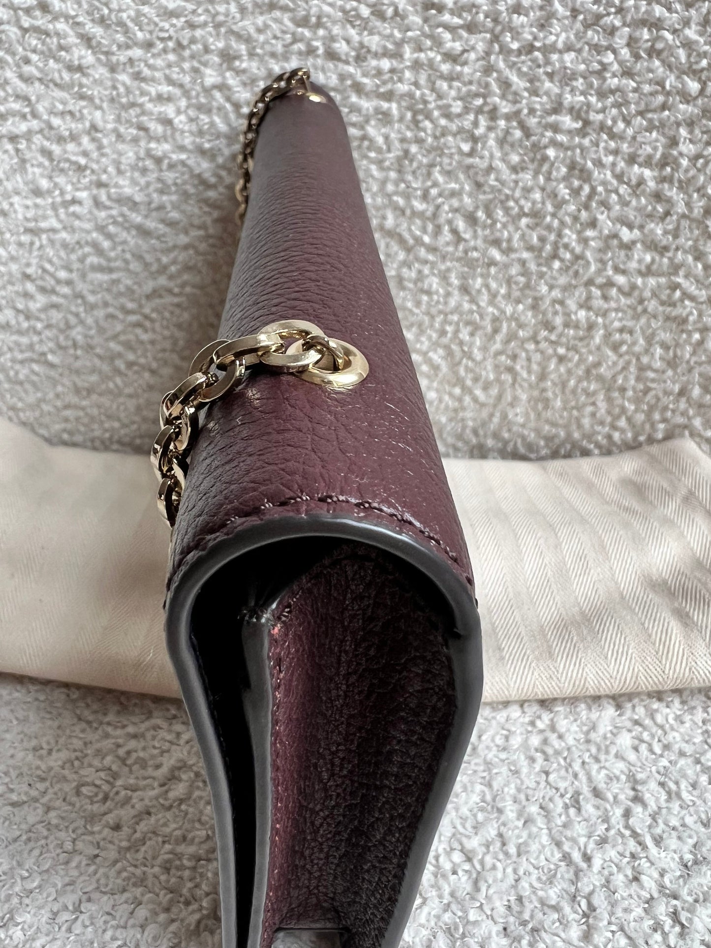 Mulberry Oxblood Bayswater Clutch (RRP £495)